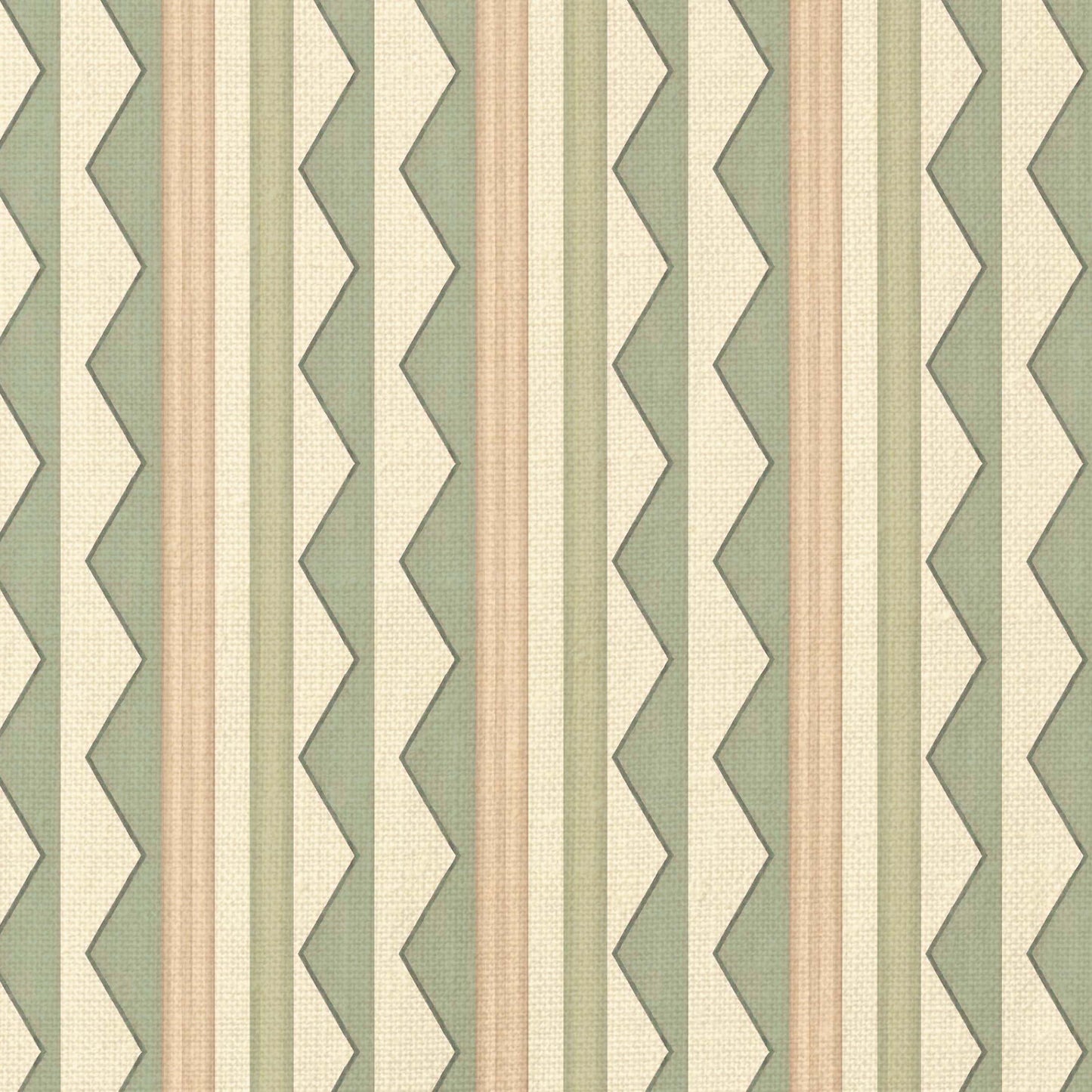 Bloomsbury Stripes Fabric - Soft Sage