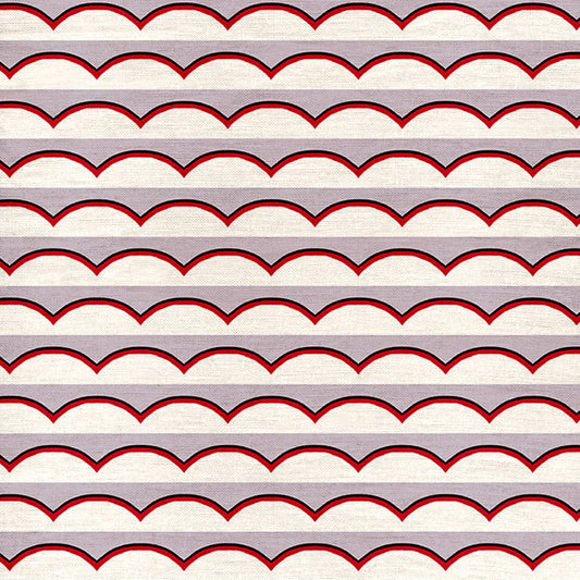 Scallops Fabric - Lilac