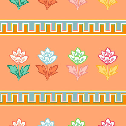 Elysium Peach Wallpaper