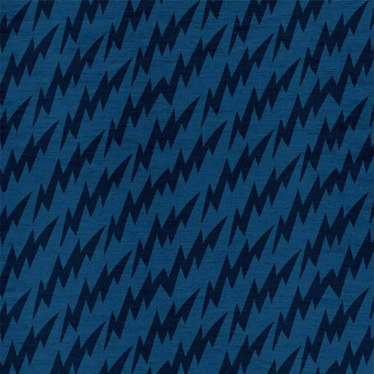 Lightning Bolts Fabric - Blue