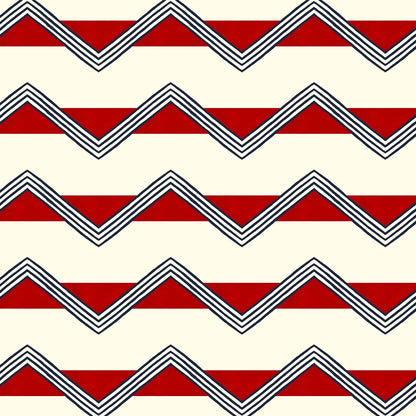 Moroccan Stripes Wallpaper - Red