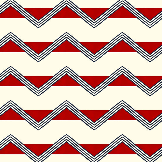 Moroccan Stripes Wallpaper - Red