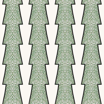 Spot and Arrow Wallpaper - Green