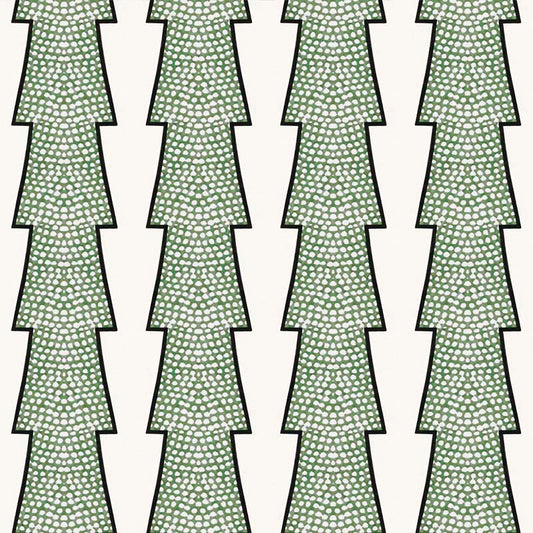 Spot and Arrow Wallpaper - Green