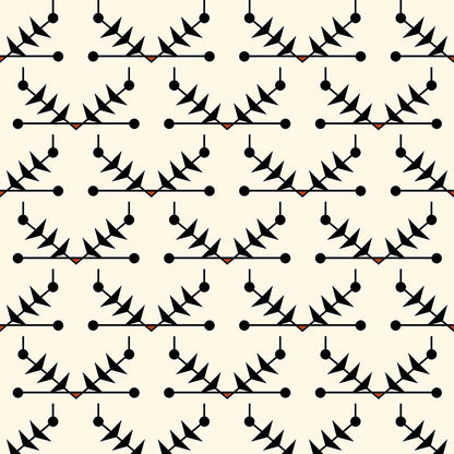 Atomic Trellis Wallpaper - Black