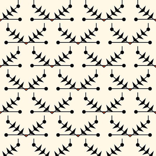 Atomic Trellis Wallpaper - Black