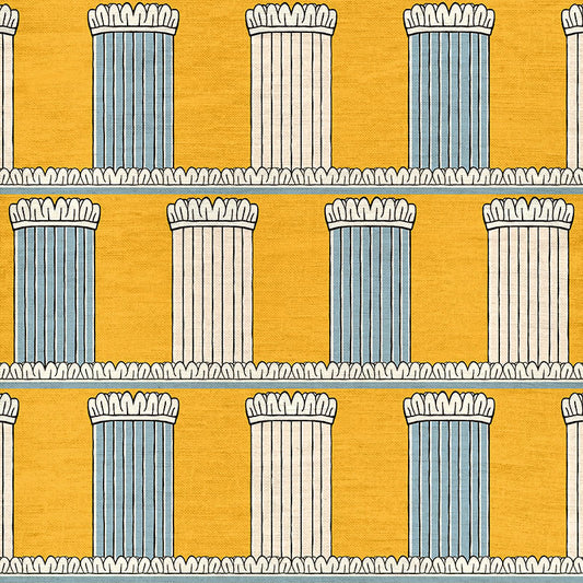 Pillars Fabric - Yellow