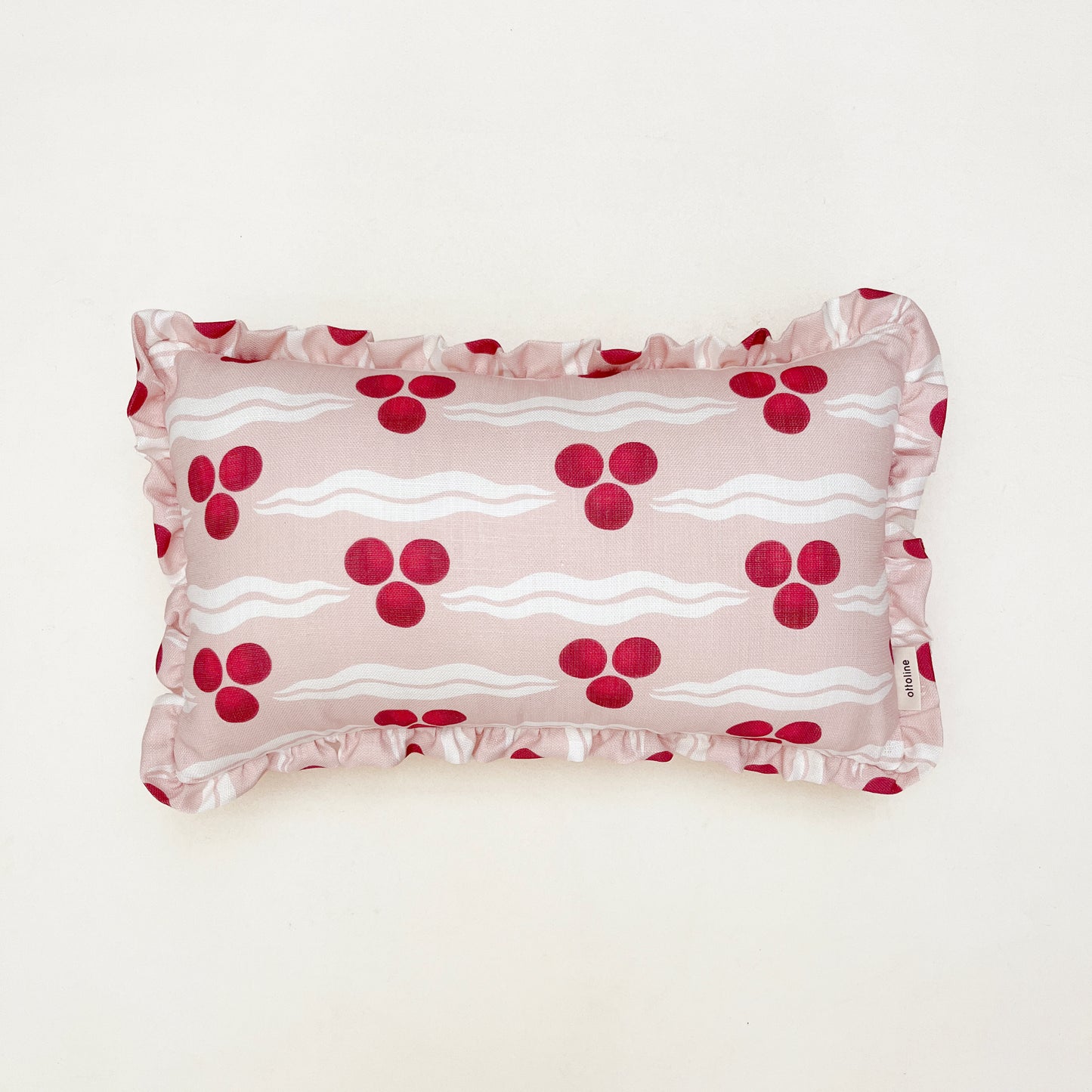 Frilled Cushion Medium: Chintamani Pomegranate